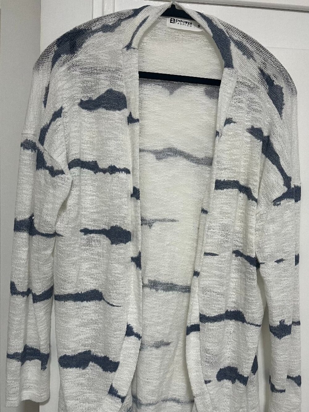 Striped blue shawl